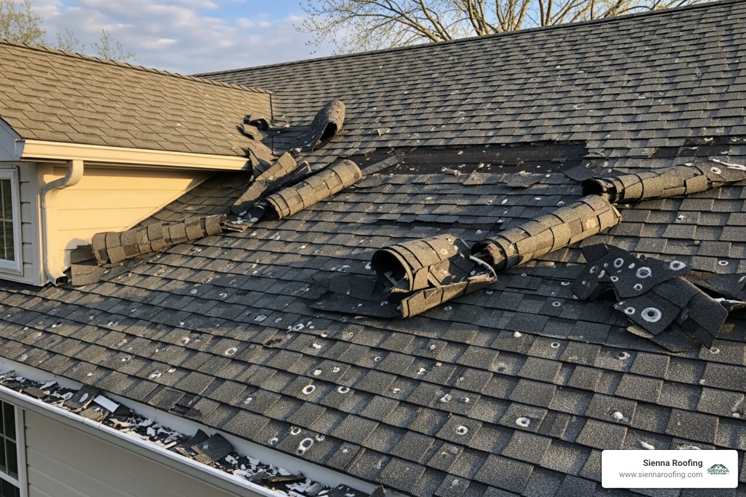 hail and wind damage to roof