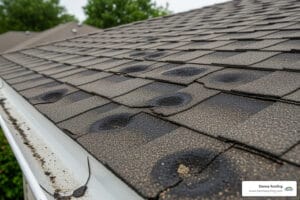 Hail storm roof damage